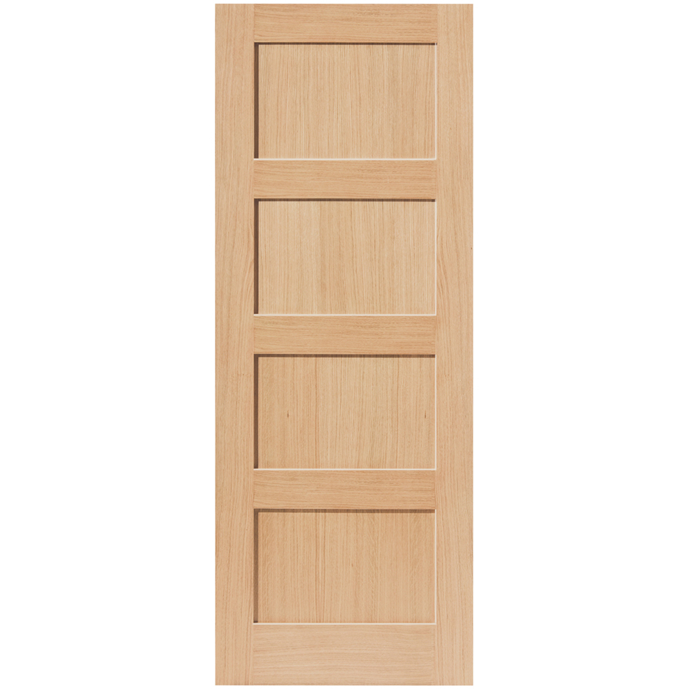 JB Kind Snowdon Oak Veneered FD30 Unfinished Internal Door 1981 x 686mm Image 1