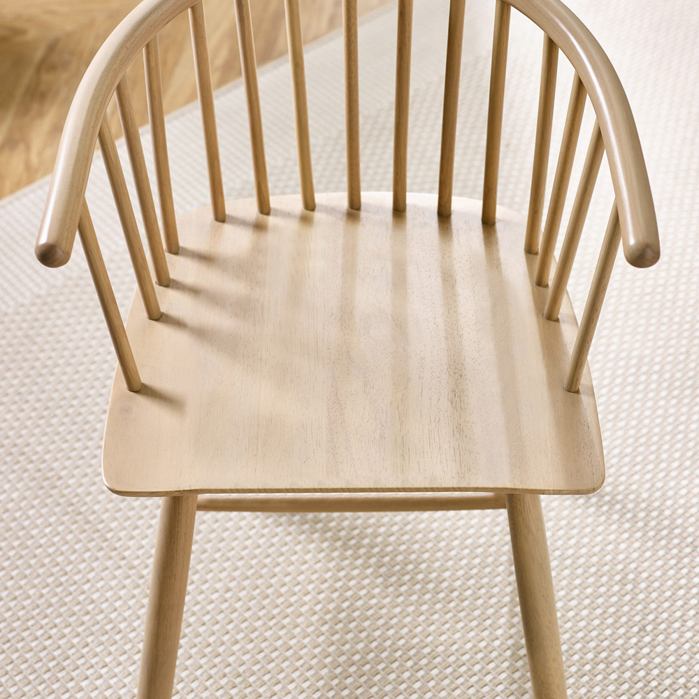 Julian Bowen Kaito Set of 2 Light Oak Effect Dining Chairs Image 5