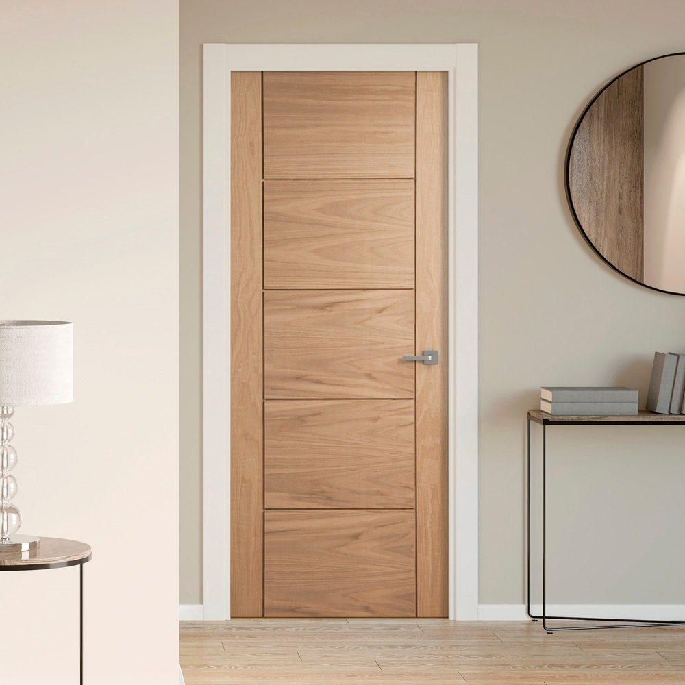 Parma Oak Veneer 5 Panel Internal Door 1981 x 838 x 35mm Image 2