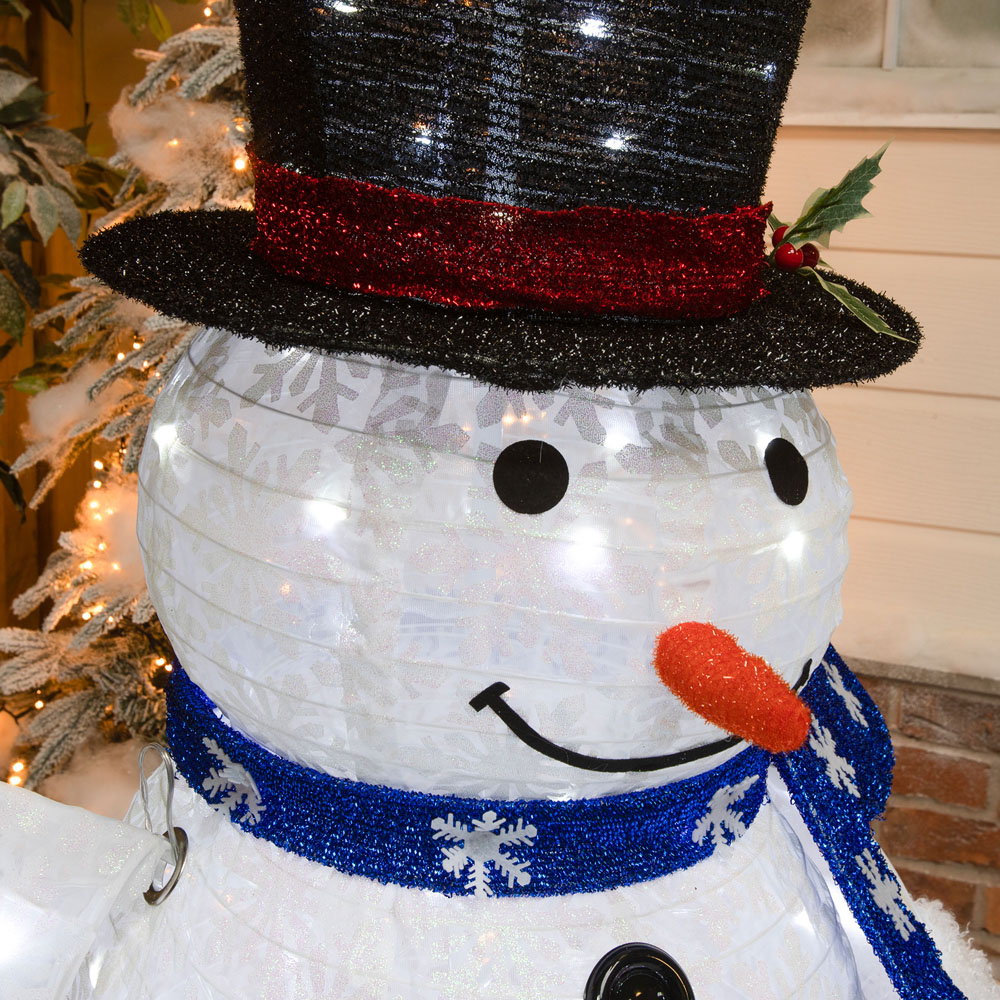 The Christmas Centre 270 LED Light-Up Pop-Up Snowman 3 Piece Image 4
