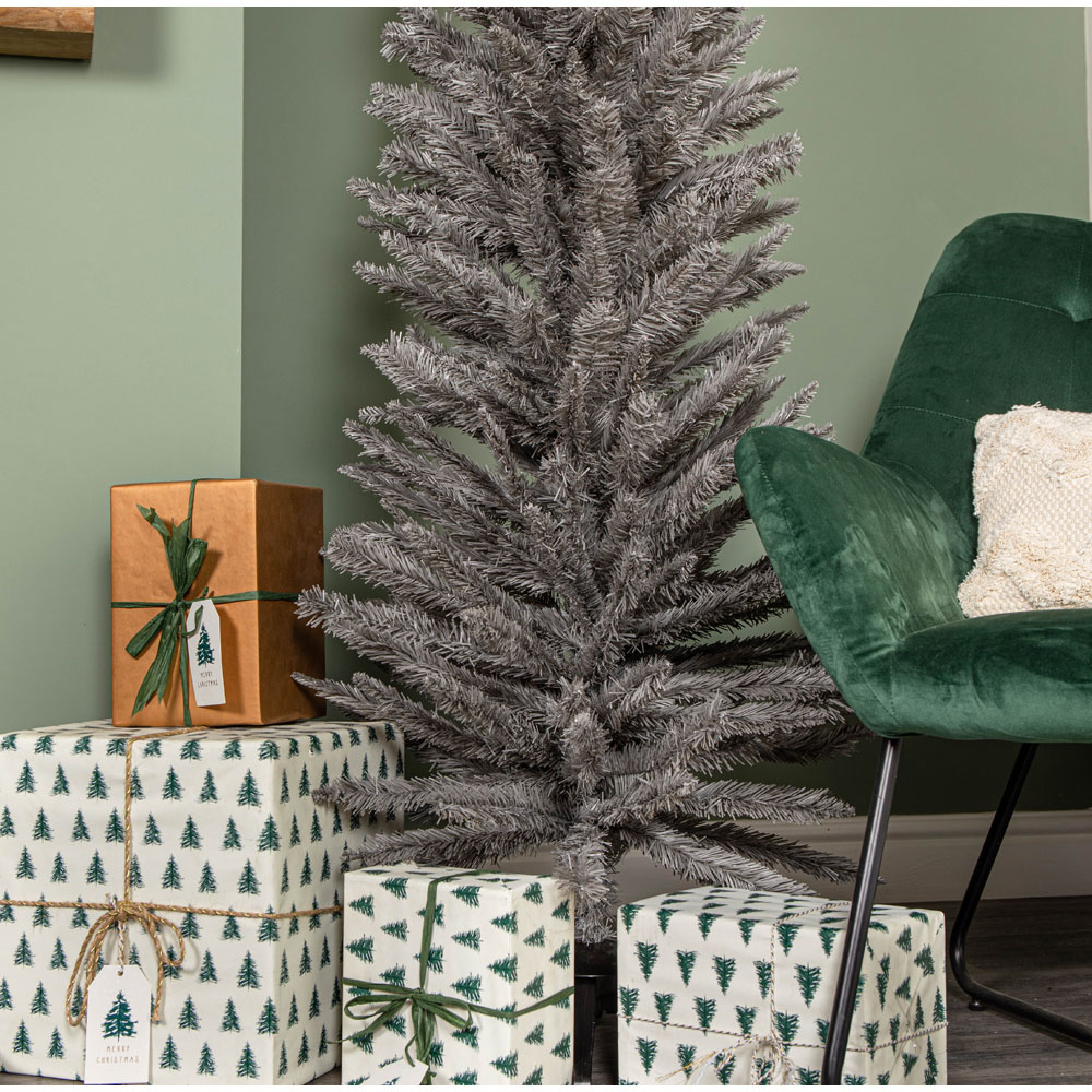 Samuel Alexander Grey Pencil Pine Artificial Christmas Tree 7ft Image 6