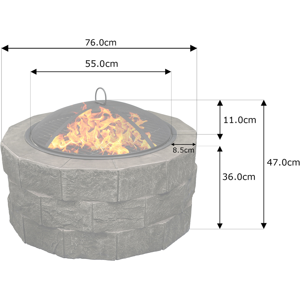 Centurion Supports Fireology Renovato Stone Effect Fire Pit Image 9