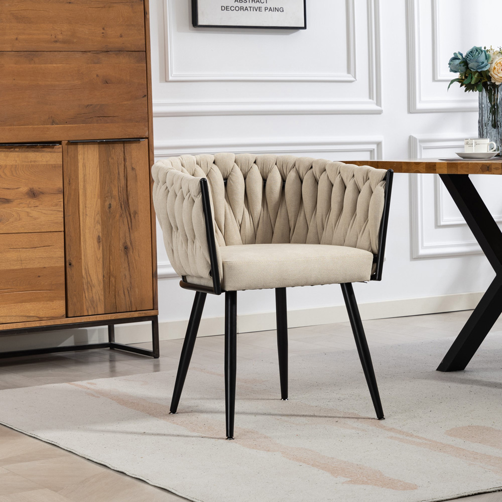 Artemis Home Aneta Set of 2 Beige Dining Chairs Image 4