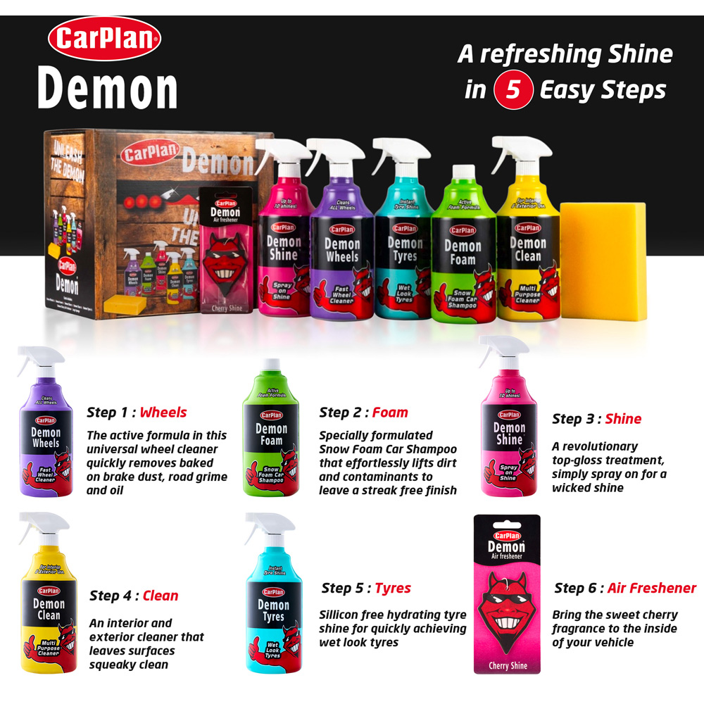 CarPlan Demon Valeting Car Cleaning Gift Pack Image 9