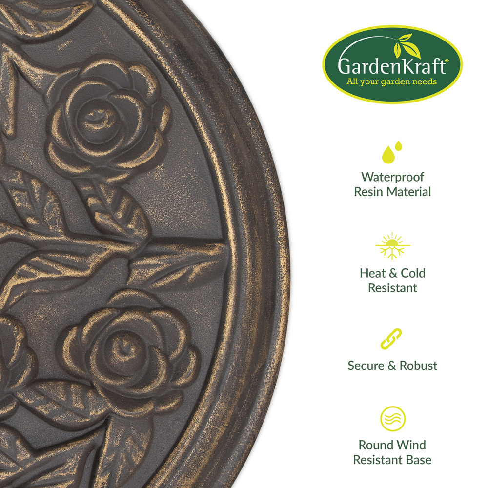GardenKraft Rose Resin Parasol Base 9kg Image 7