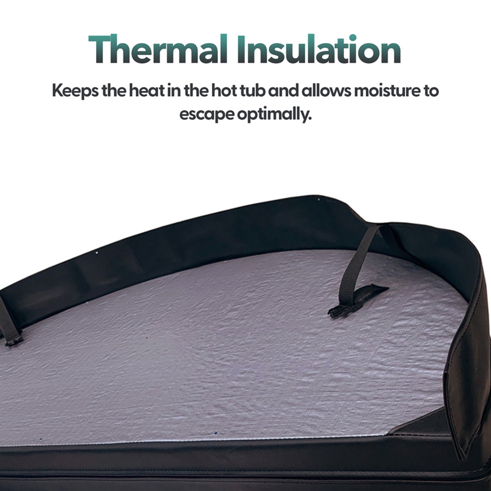 Canadian Spa Company Brown Round Hot Tub Cover 203cm Image 3