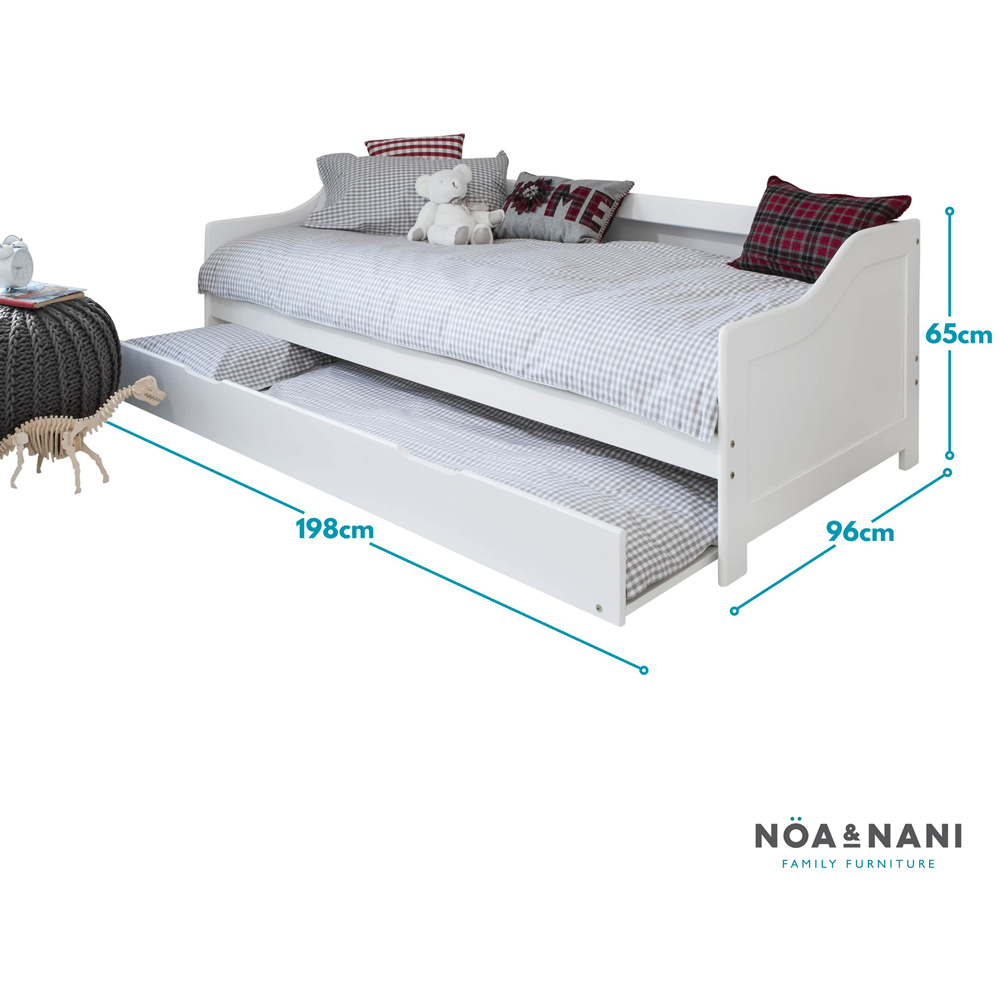 Noa and Nani Hove White Day Bed with Pull-Out Trundle | Homebase