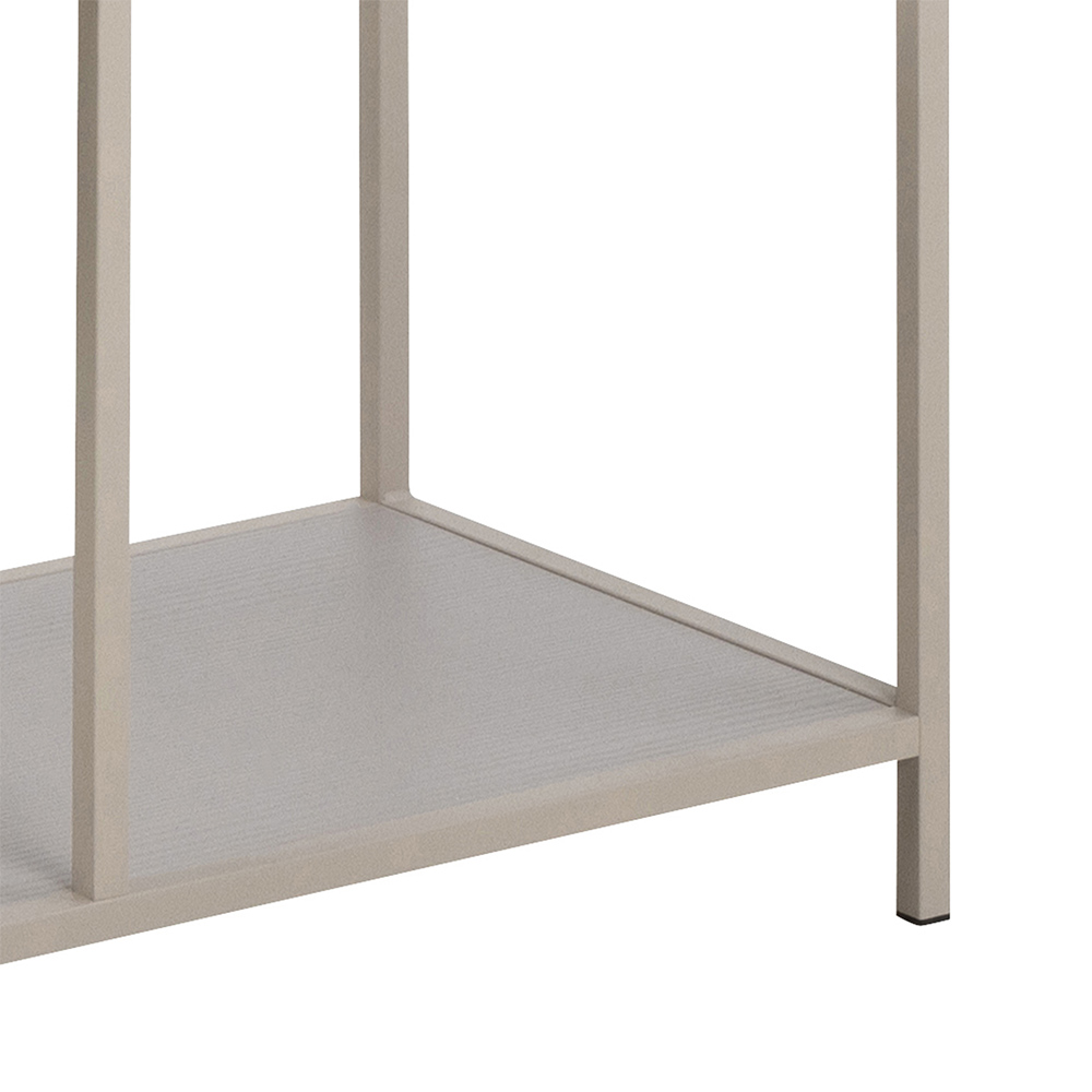 Florence Seaford 5 Shelf Tall Grey Metal Bookcase Image 6