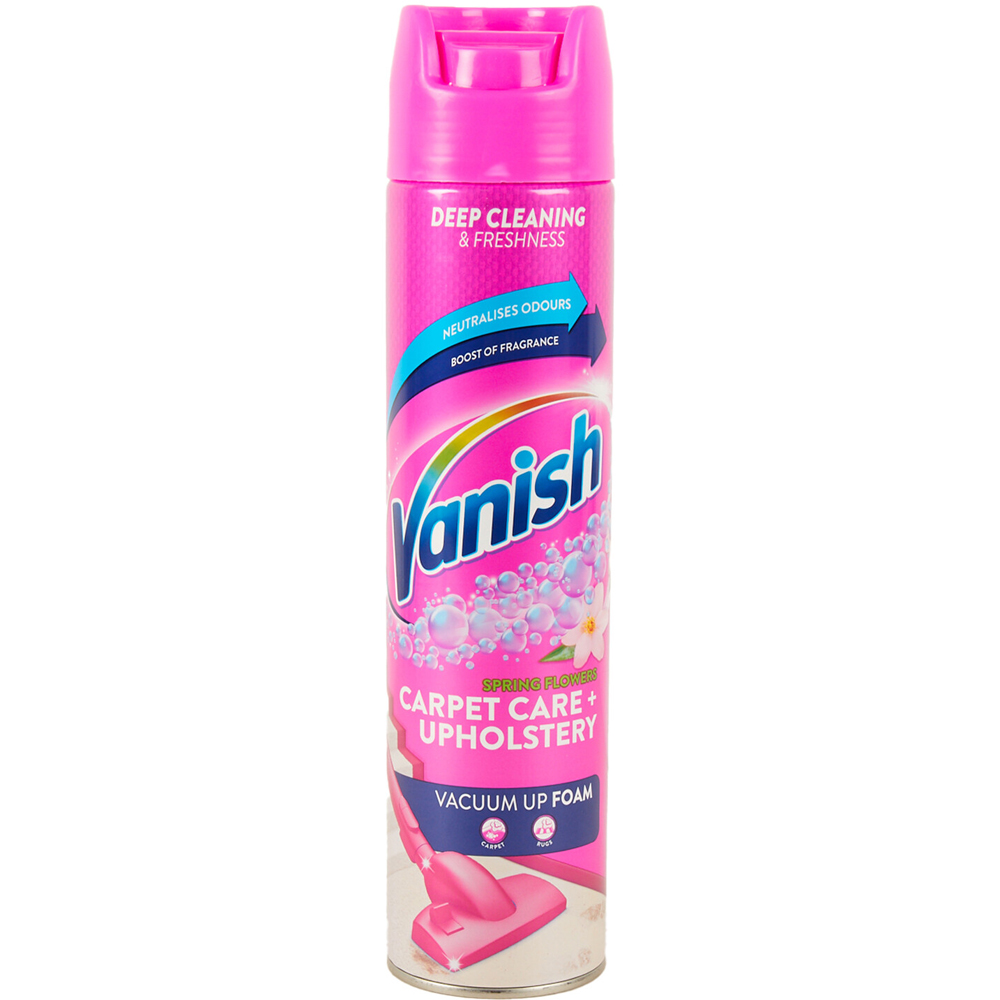 Vanish Carpet Care Spring Flower Vacuum Up Foam 600ml Image 1