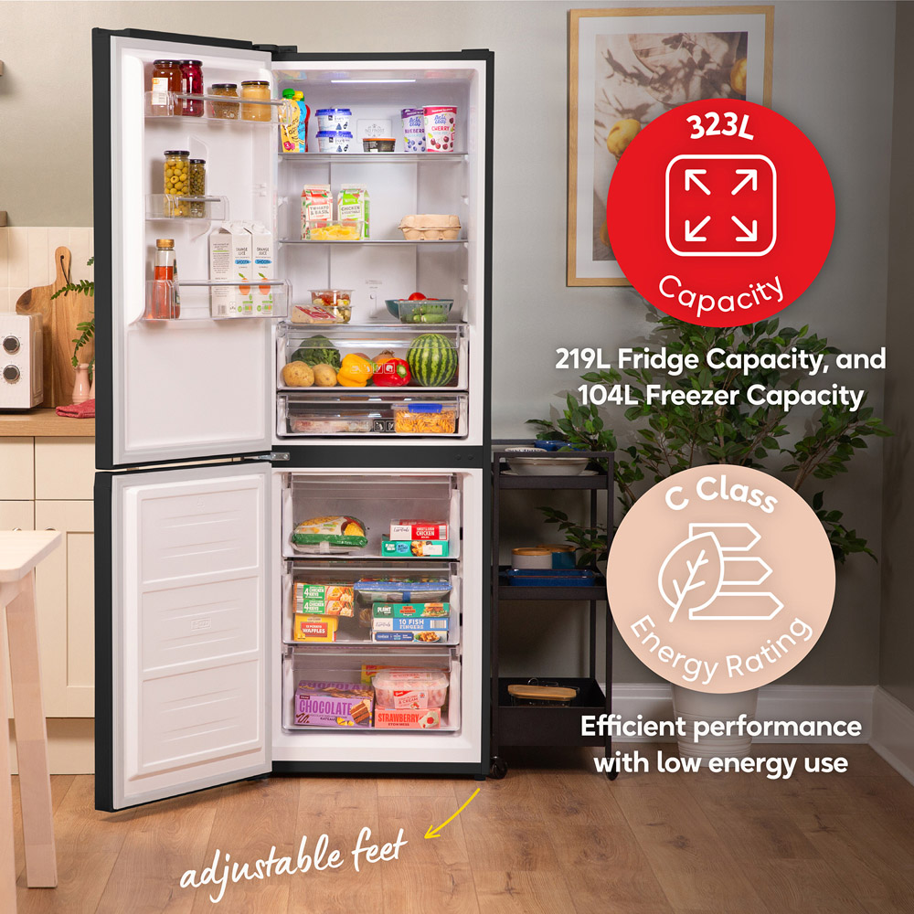 Russell Hobbs RH184FF602C1DI Dark Inox 60/40 Split Total No Frost 323L Fridge Freezer Image 6