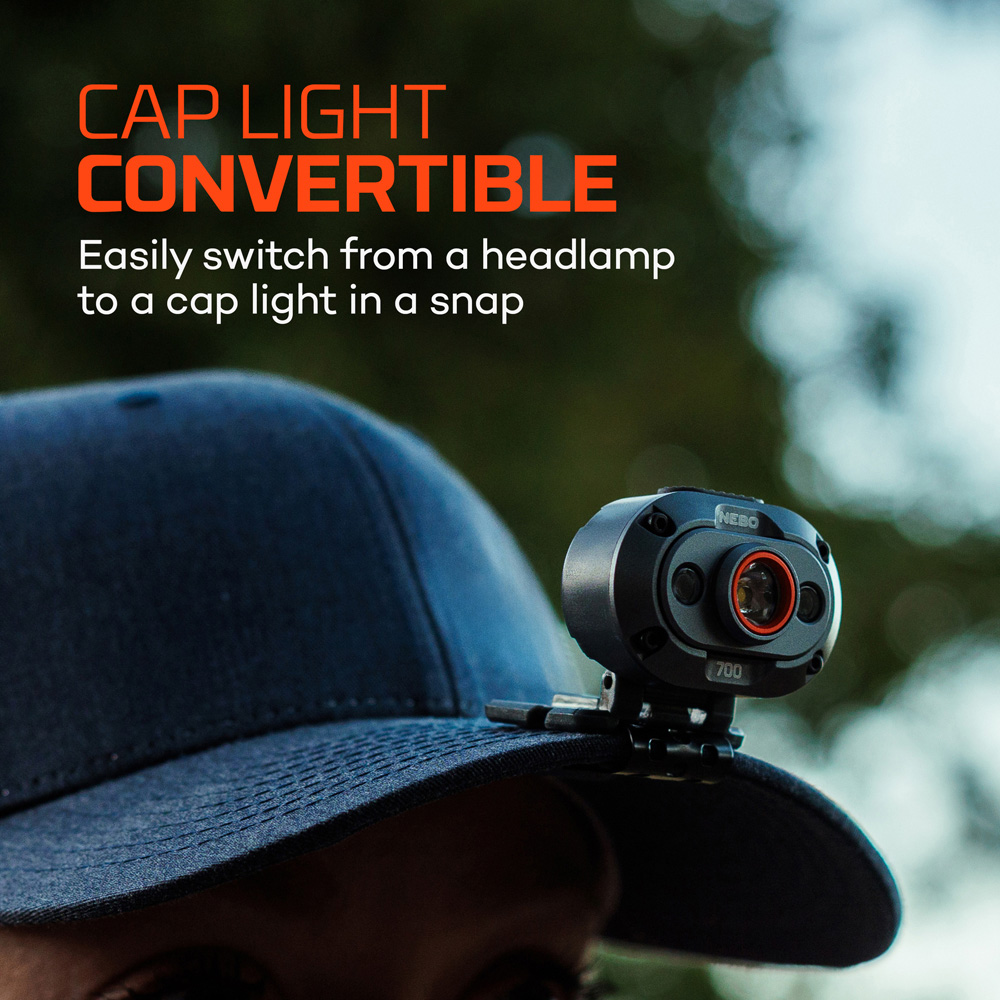 Nebo Mycro 700 2-in-1 700 Lumens Rechargeable Detachable Headlamp and Cap Light Image 7