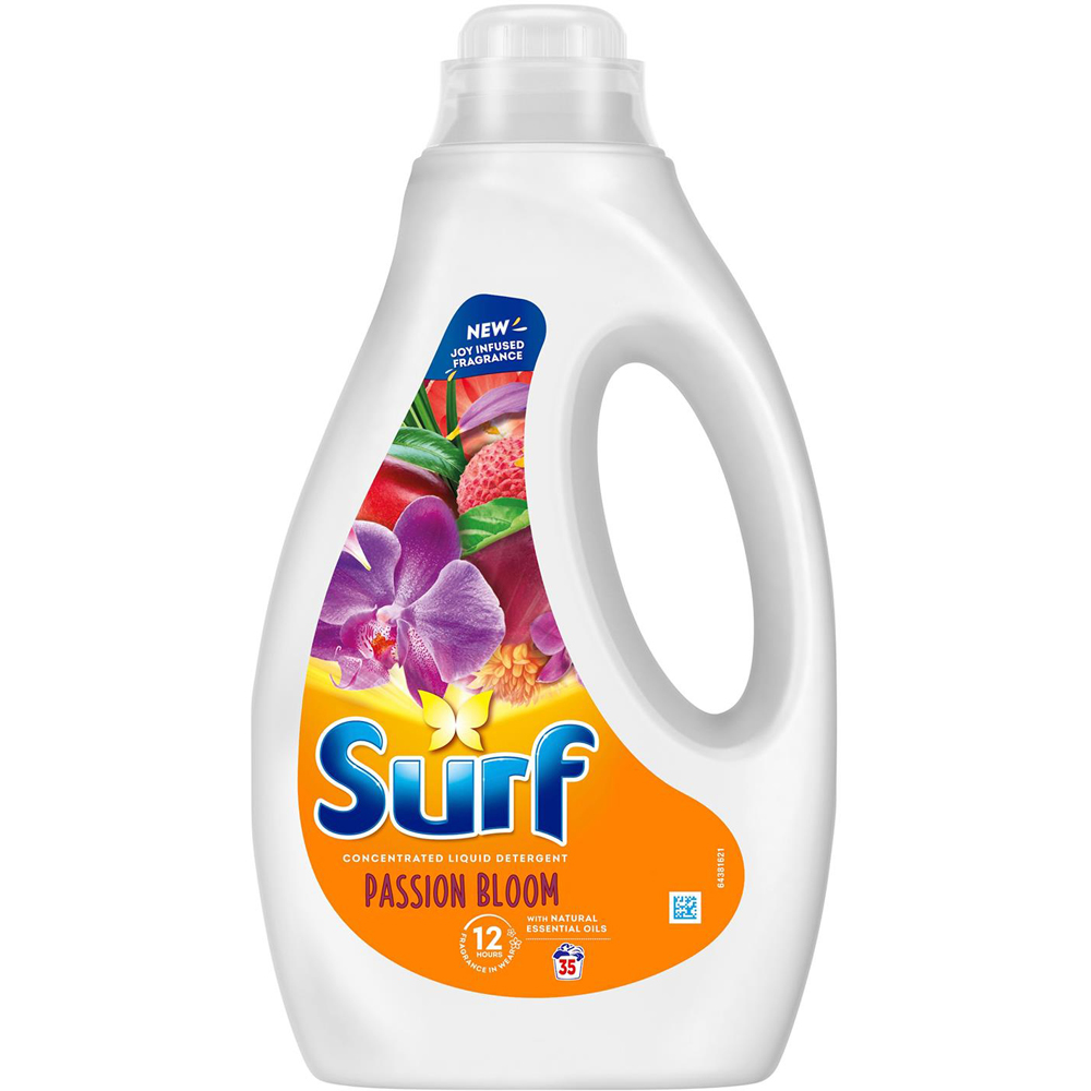 Surf Passion Bloom Laundry Washing Liquid Detergent 35 Washes 945ml 2 Pack Image 2
