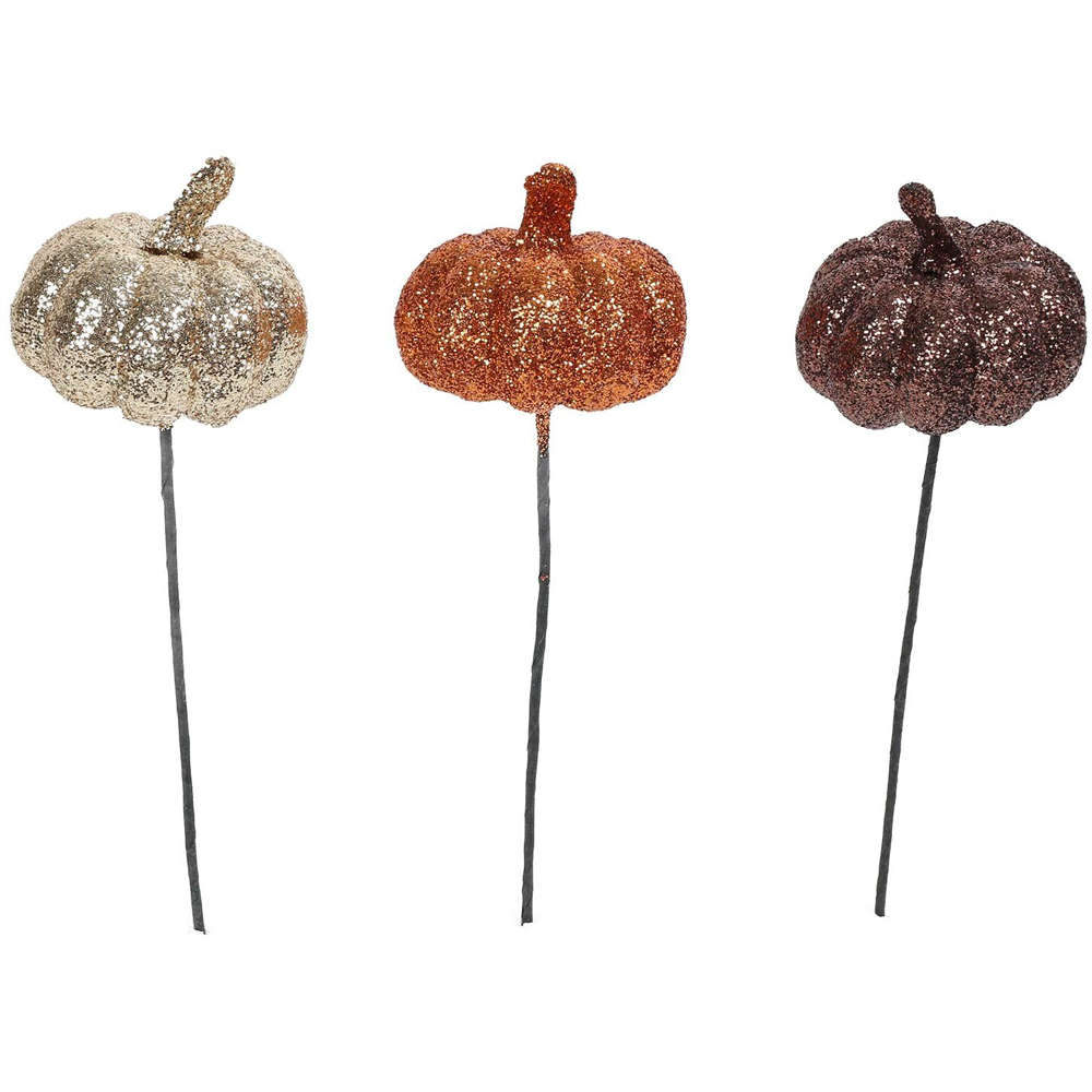 Glitter Pumpkin Picks Image 2