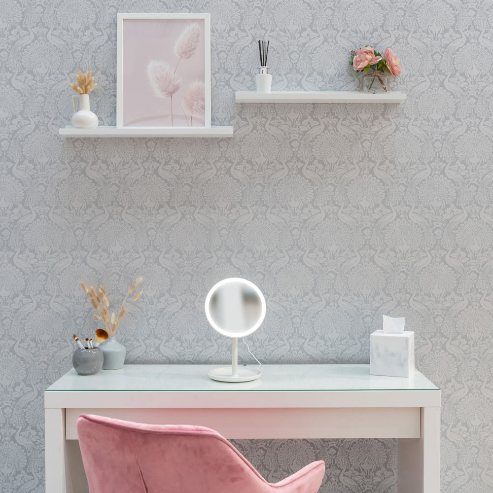 ValueLights White LED Make Up Mirror with Bluetooth Speaker Image 6