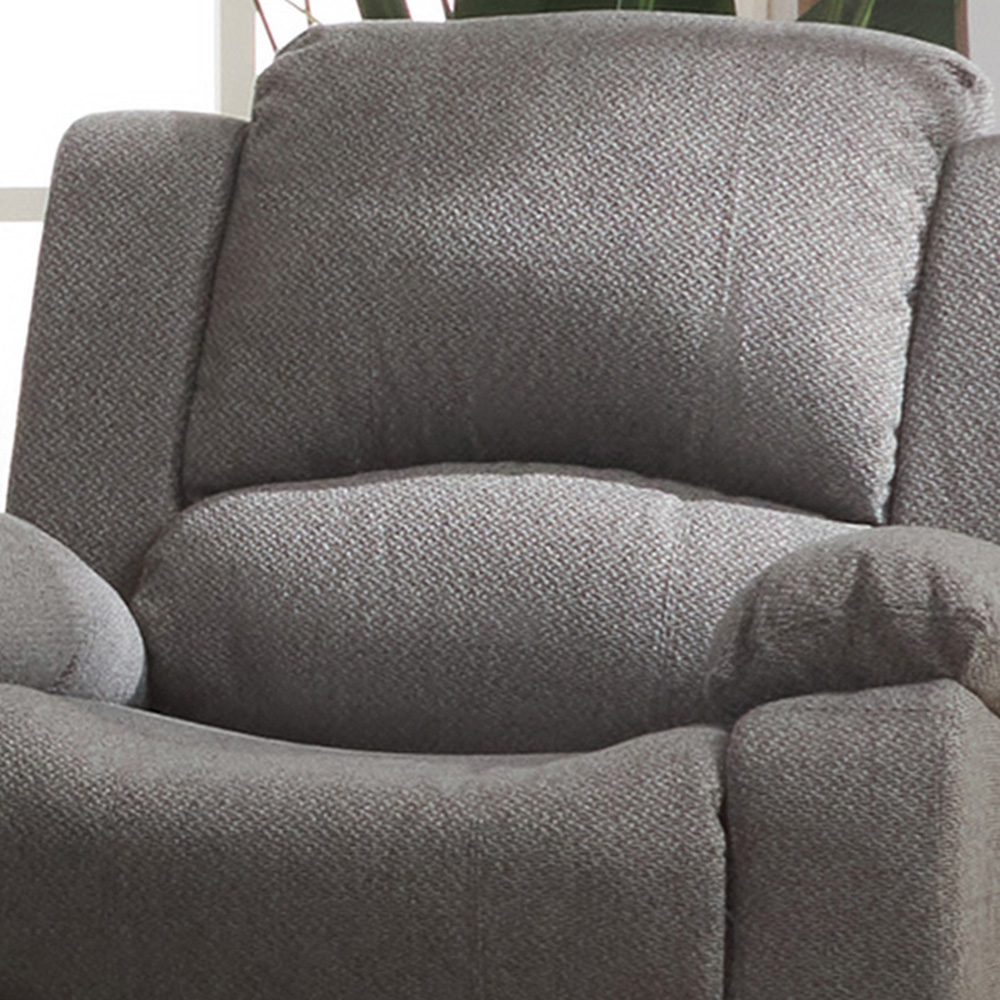 Marldon Single Seater Dark Grey Manual Recliner Sofa Image 3