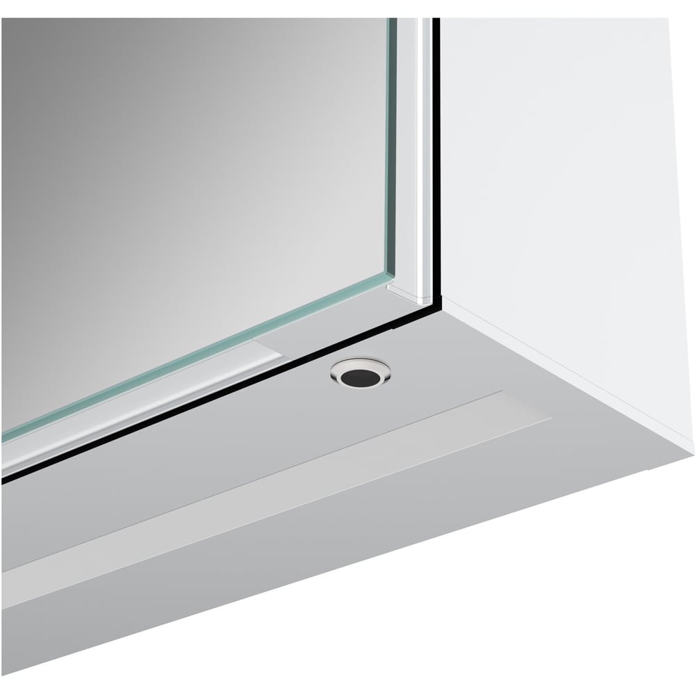 Bathstore Pearl Single Door LED Mirror Bathroom Cabinet Image 3