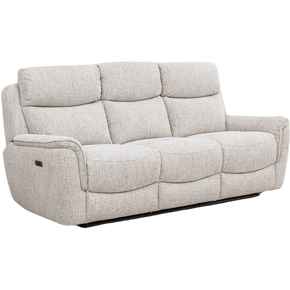 Long Island 3 Seater Beige Recliner Sofa Image 2