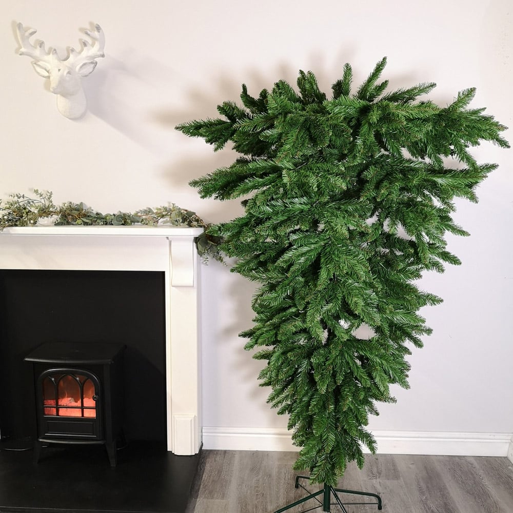 Samuel Alexander Green Upside Down Artificial Christmas Tree 6ft Image 2