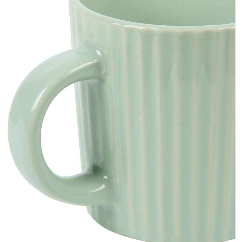 Pack of 4 Ribbed Neutral Mugs Image 5