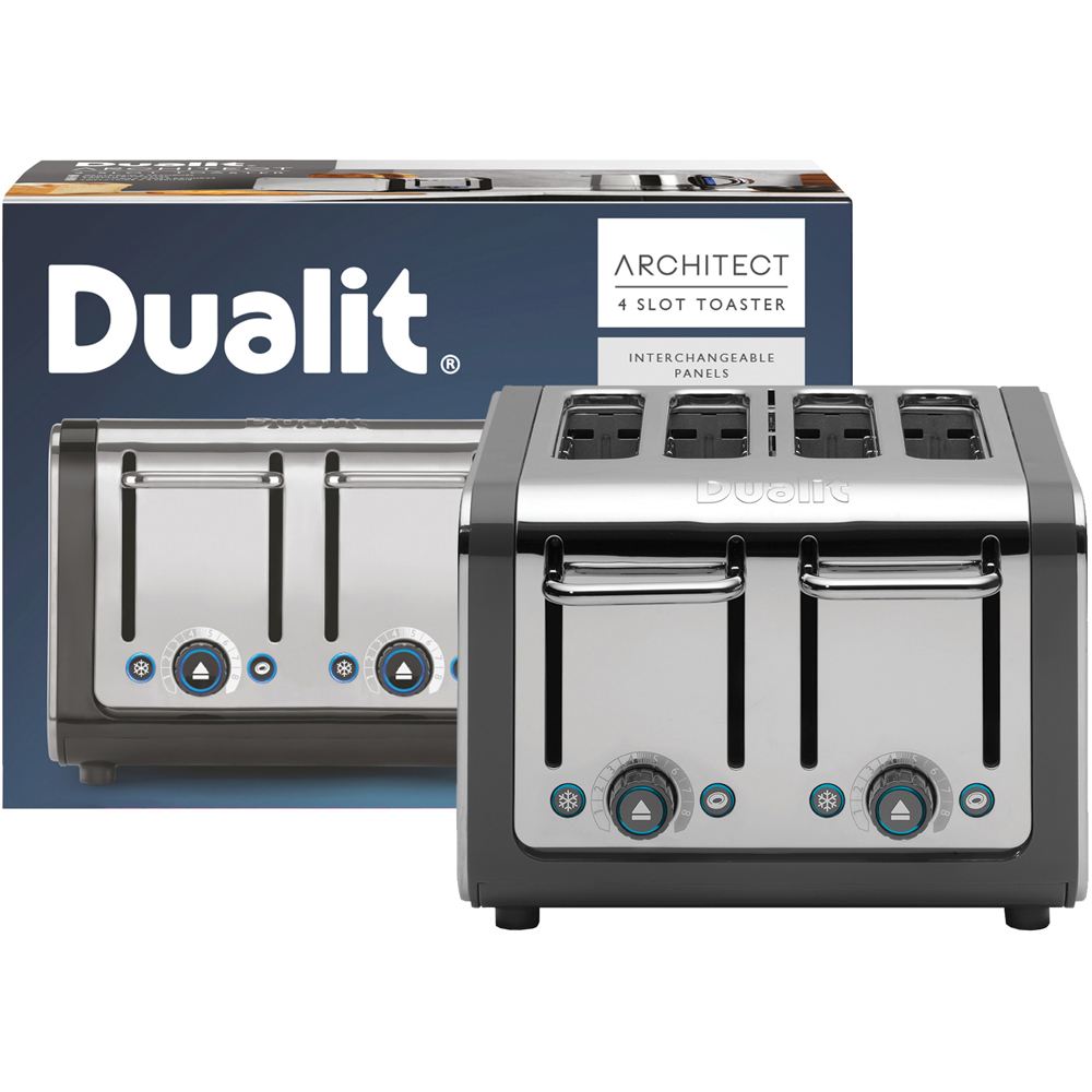Dualit Architect DA4526 Grey 4 Slice Toaster Image 4