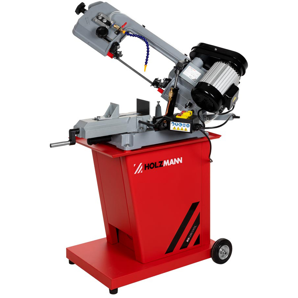 Holzmann BS128COOL 230V Mobile Metal Cutting Bandsaw with Coolant Pump 125mm Image 6