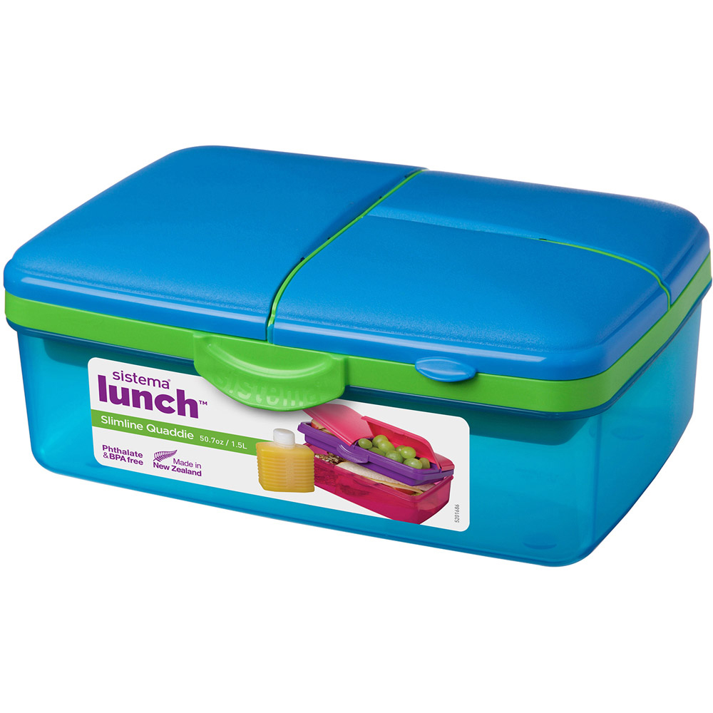 Single Sistema Slimline Quaddie Lunch Box in Assorted styles Image 5