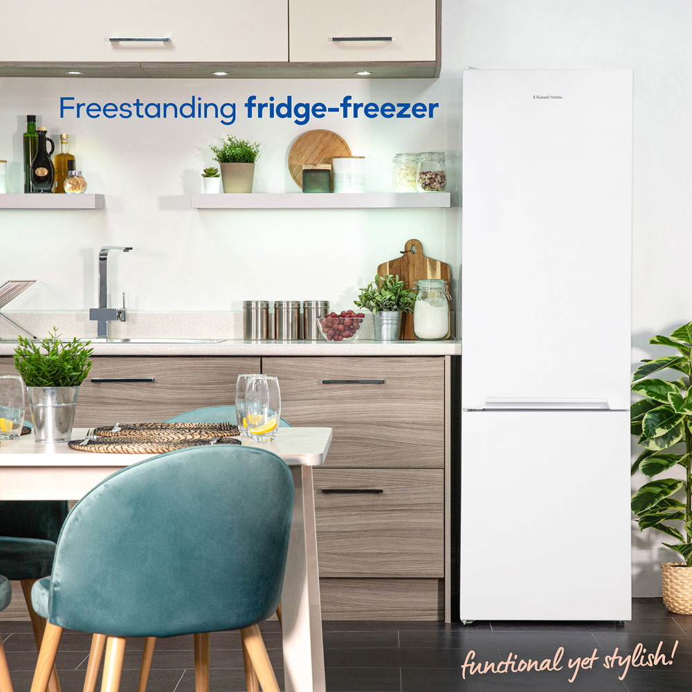Russell Hobbs White Static Fridge Freezer 288L Image 3