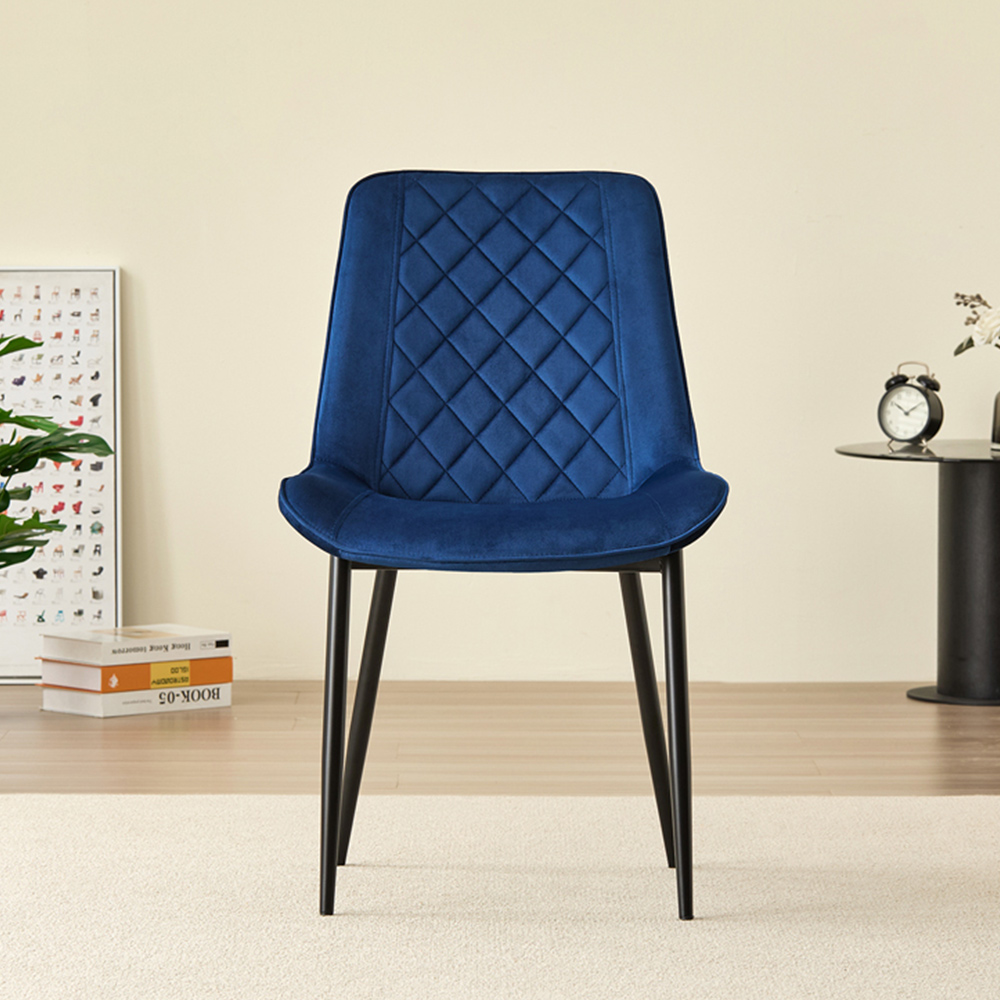 Indoor Living Seattle Amelia 4 Seater Round Dining Set Blue Image 6