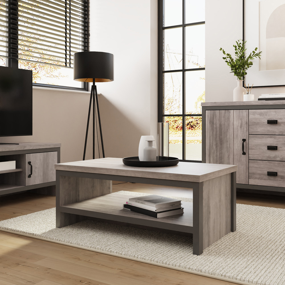 GFW Boston Grey Simple Coffee Table Image 8