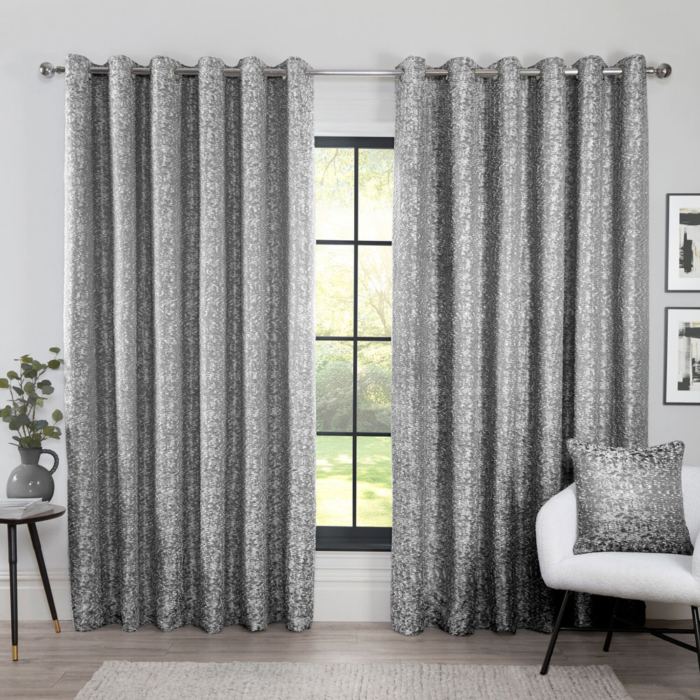 Maison Blackout Curtain Silver 168cm x 137cm Image 4