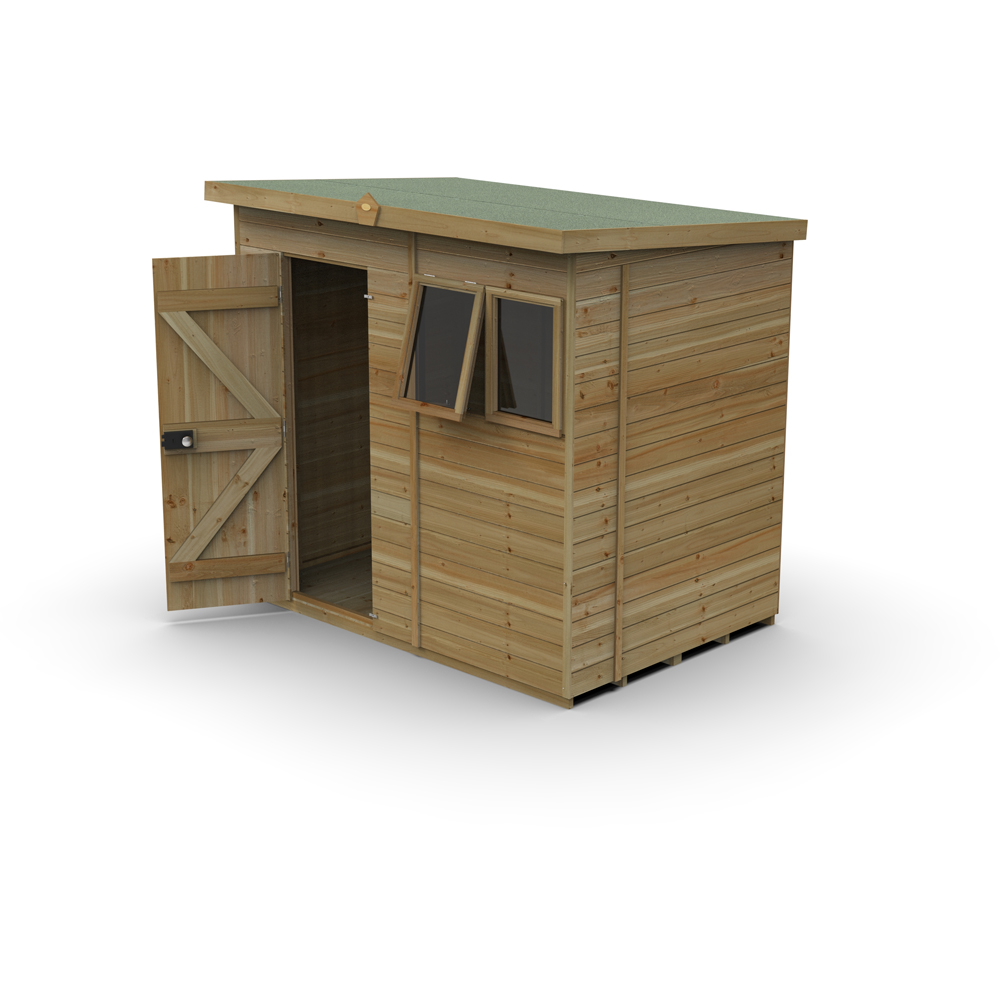 Forest Garden Timberdale 7 x 5ft Single Opening Pent Shed Image 3