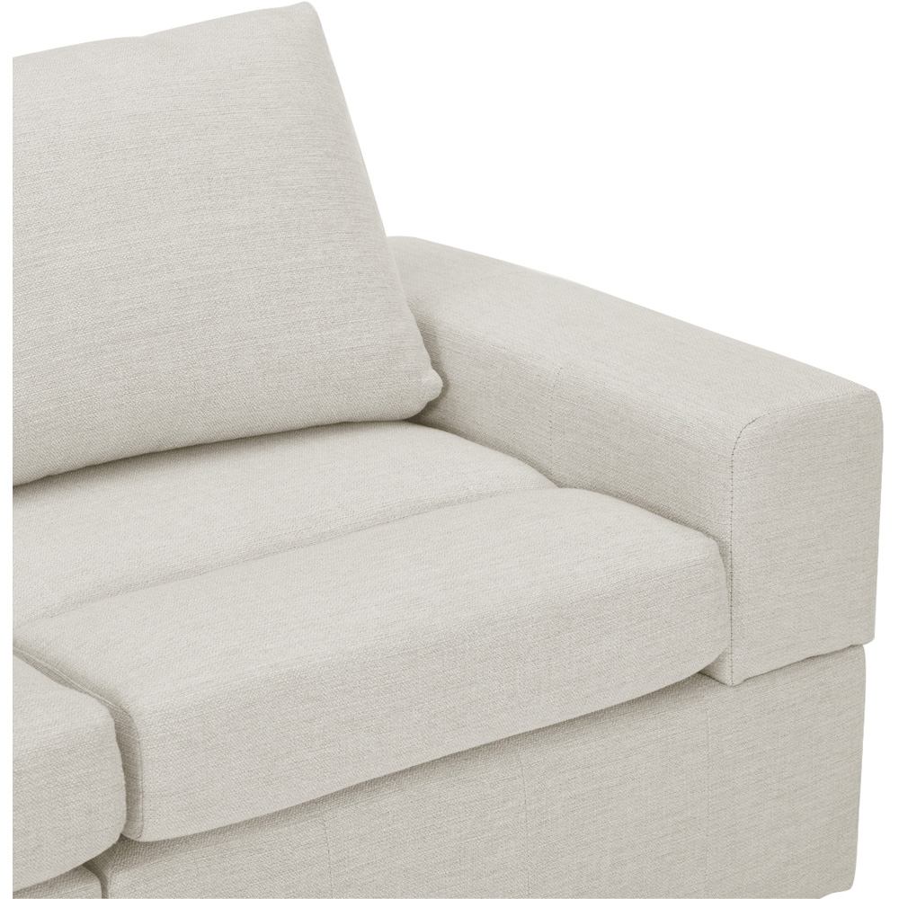 Home Detail Celestia 4 Seater Light Grey Fabric Corner Sofa Image 6