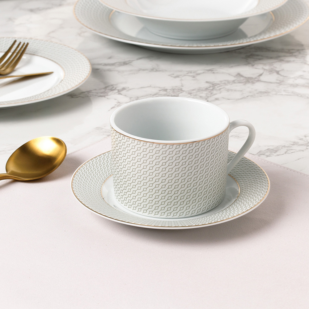 Waterside Premium Diamond White 20 Piece Dinner Set Image 4