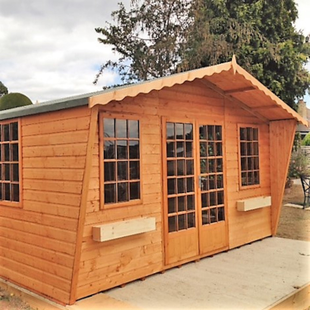 Shire Beaulieu 10 x 8ft Double Door Shiplap Apex Summerhouse Image 5