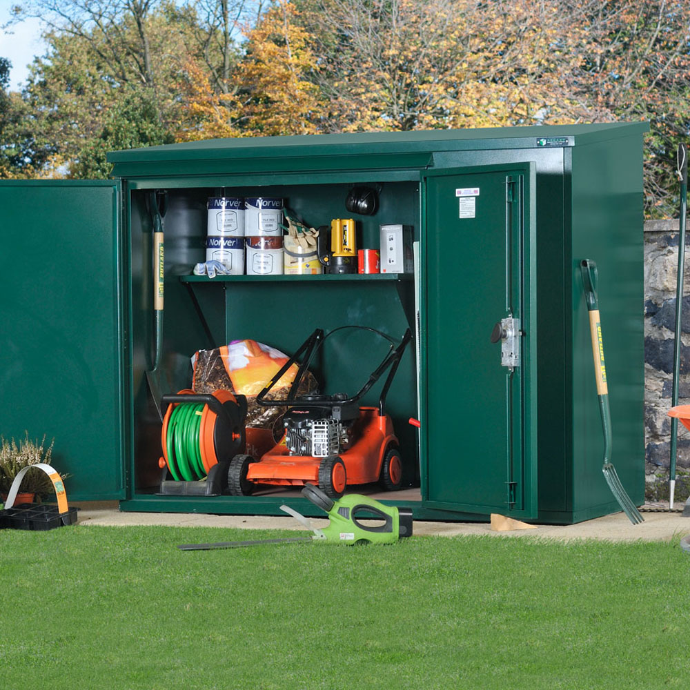 Asgard Addition 6 x 3ft Double Door Green Garden Shed Image 2