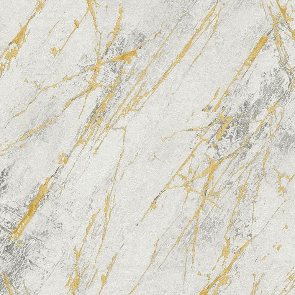 A.S Creation Modern Marble Grey and Gold Non-Woven Wallpaper Image 1