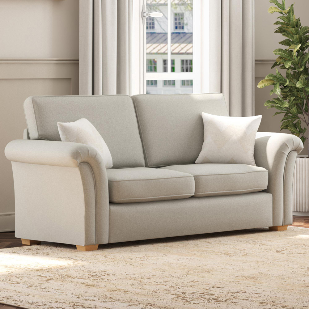 Castleacre 5 Seater Venice Mink Fixed Back Sofa Set Image 4