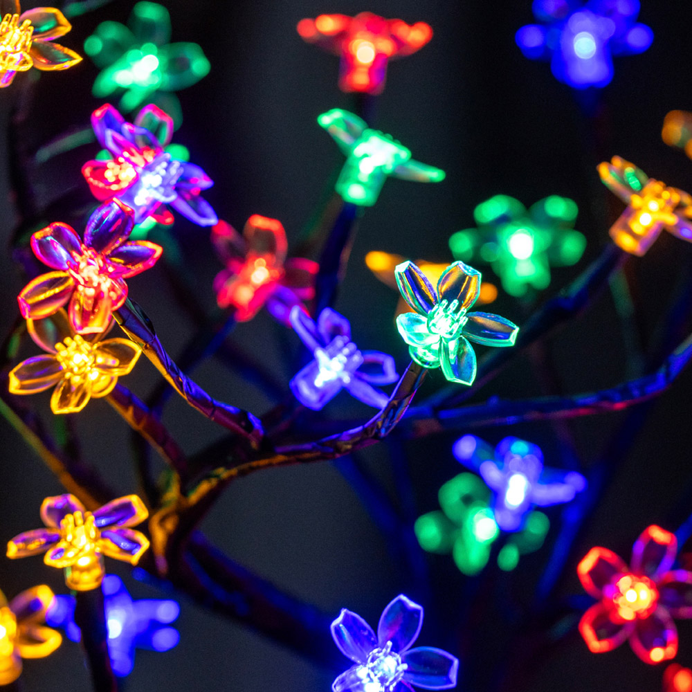The Christmas Workshop 48 Multicolour LED Blossom Tree Image 5