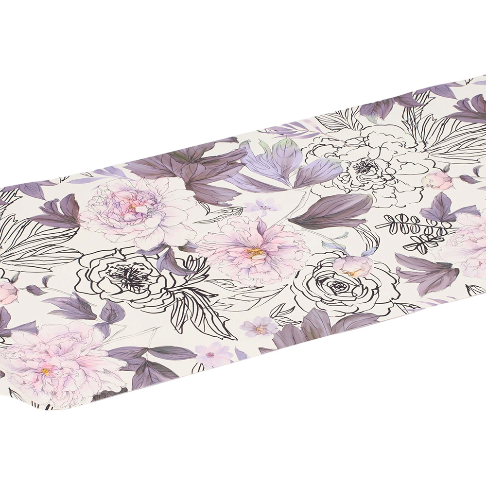 Living and Home Floral Pattern Pink and Purple Peel and Stick Wallpaper Image 4