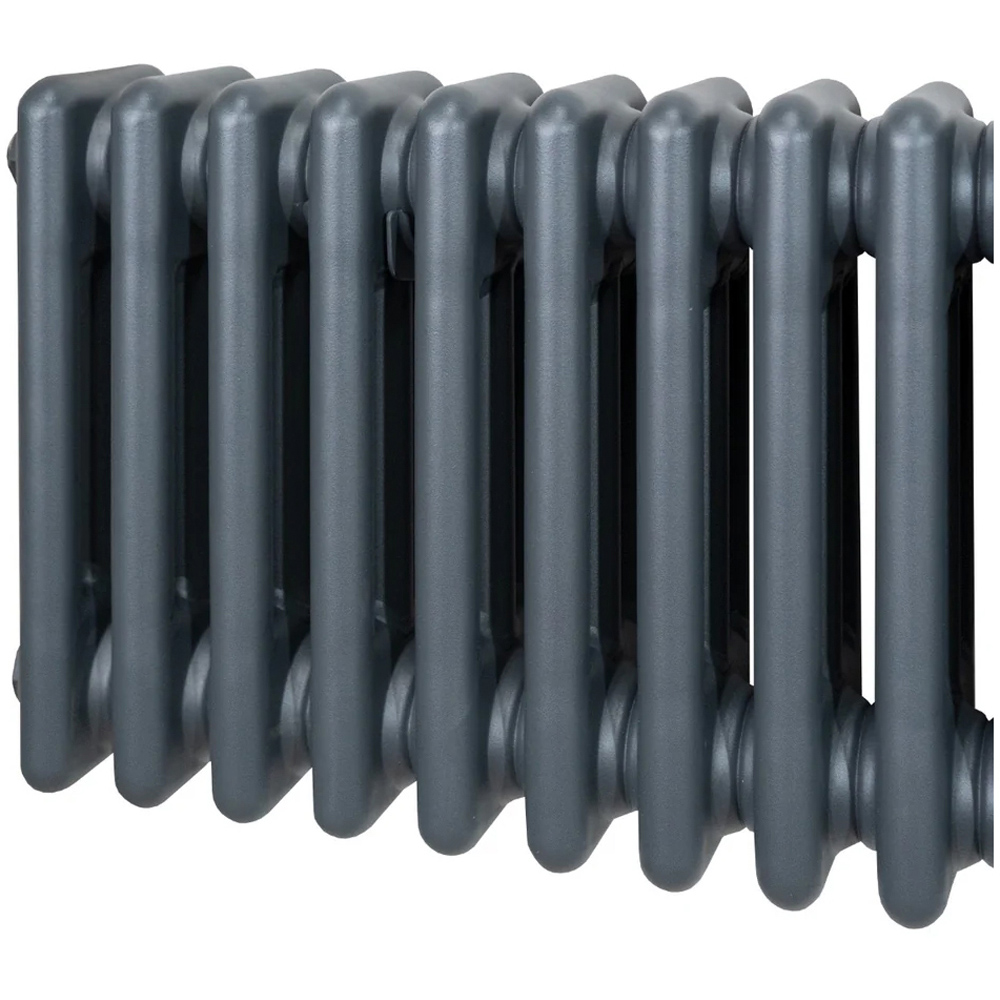 Monster Shop 3612 BTU Anthracite Grey Traditional 3 Column Radiator 300 x 1192mm Image 4