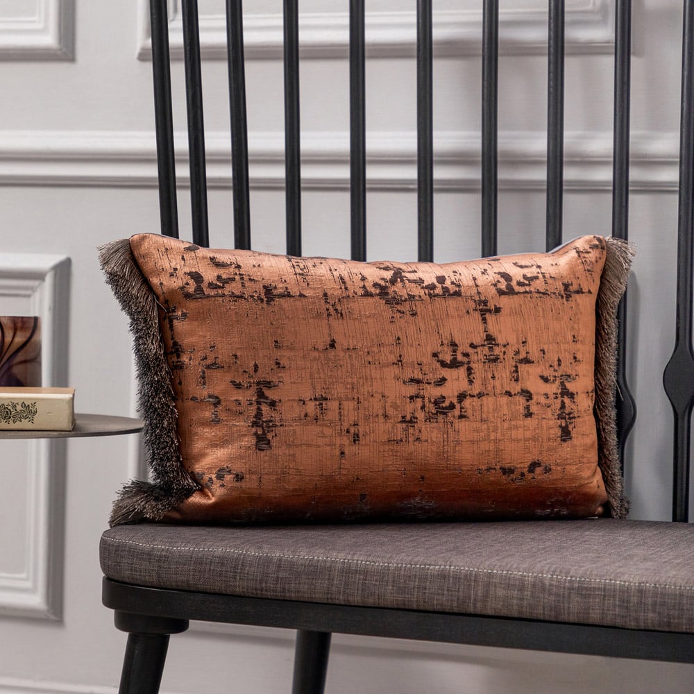 Voyage Maison Orta Copper Feather Filled Cushion 40 x 60cm Image 2