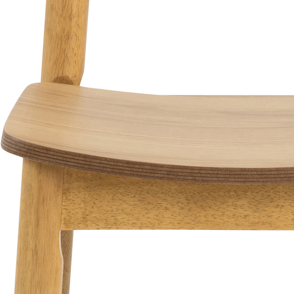 Florence Barlow 4 Seater Rectangular Dining Table Matt Oak Image 7