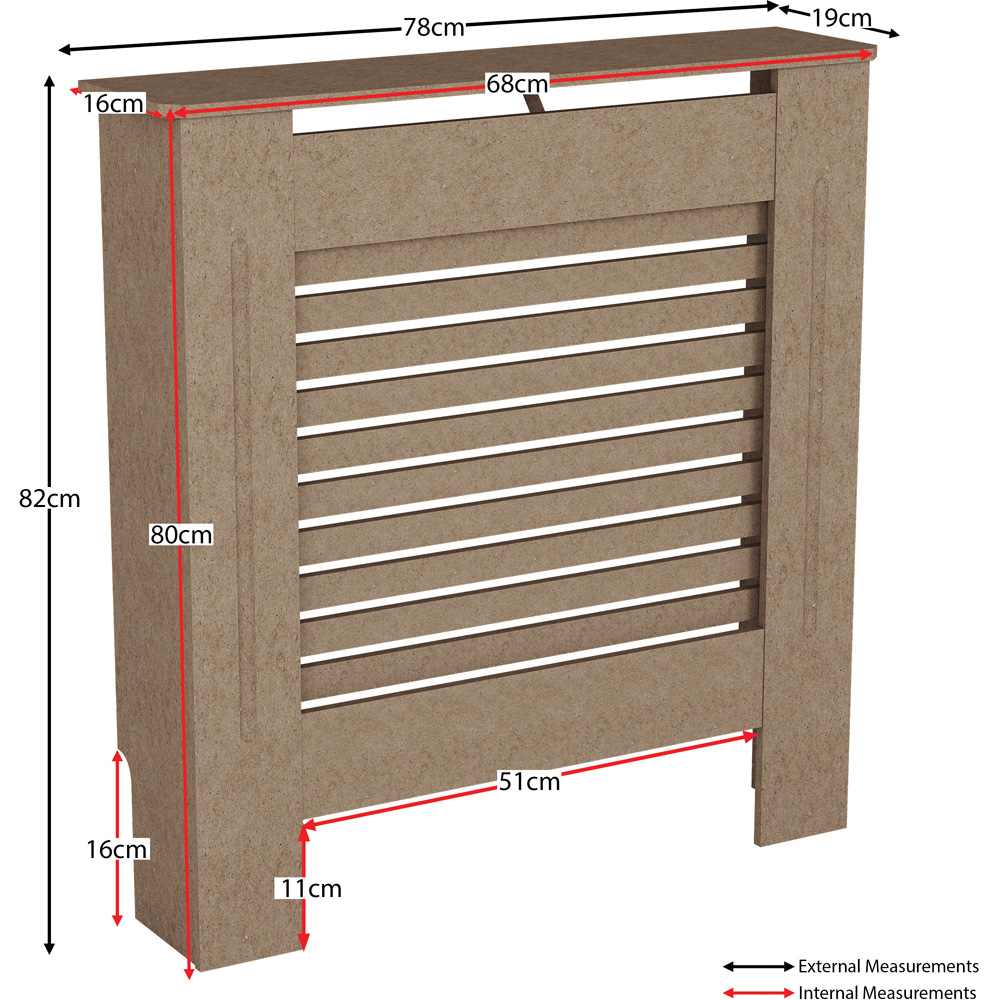 Vida Designs Milton Unfinished Radiator Cover Small Image 6