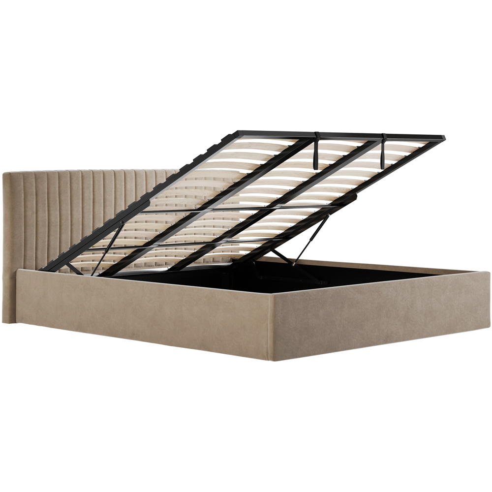 LPD Home Berlin Beige Super King Size Ottoman Bed Image 5