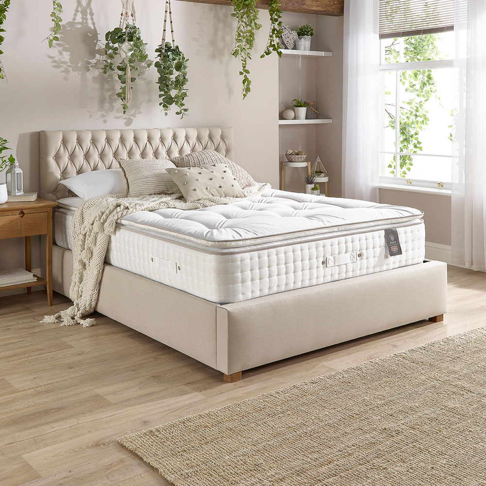 Aspire King Size Natural Pillow Top Micro Spring Pocket Mattress Image 5