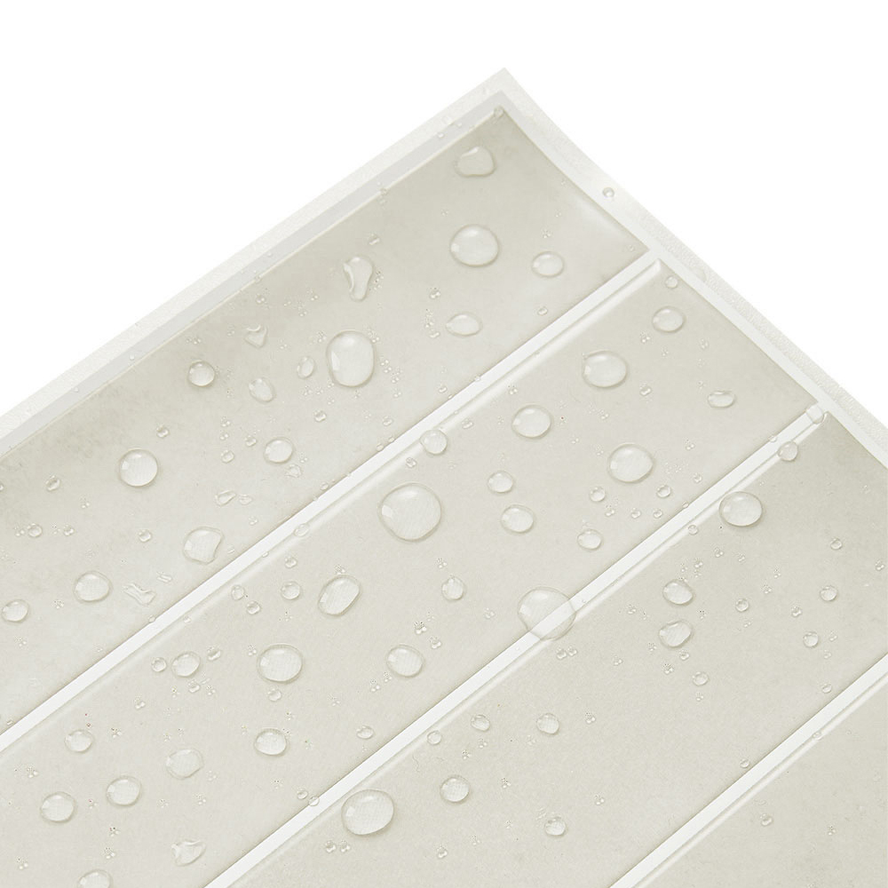 Living and Home Grid Effect Grey Apricot Peel and Stick Wall Tile Sticker 10 Pack Image 7