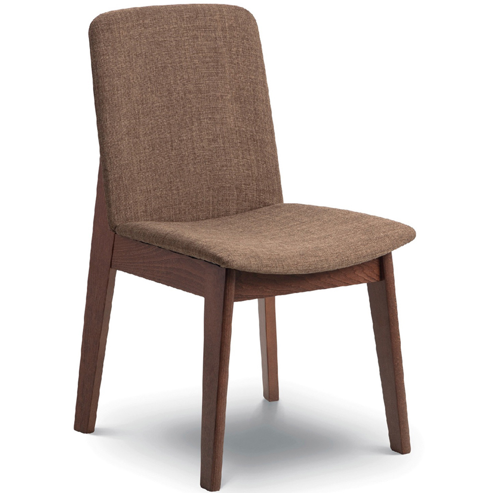Julian Bowen Kensington Set of 2 Walnut Dining Chair Image 3