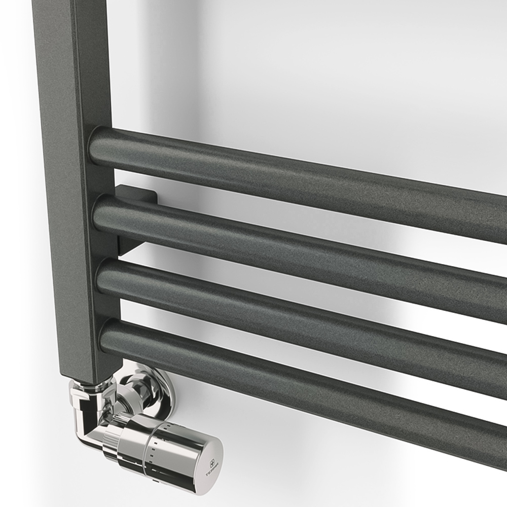 Terma Fiona 1323BTU Sparkling Grey Heated Towel Rail 900 x 500mm Image 3