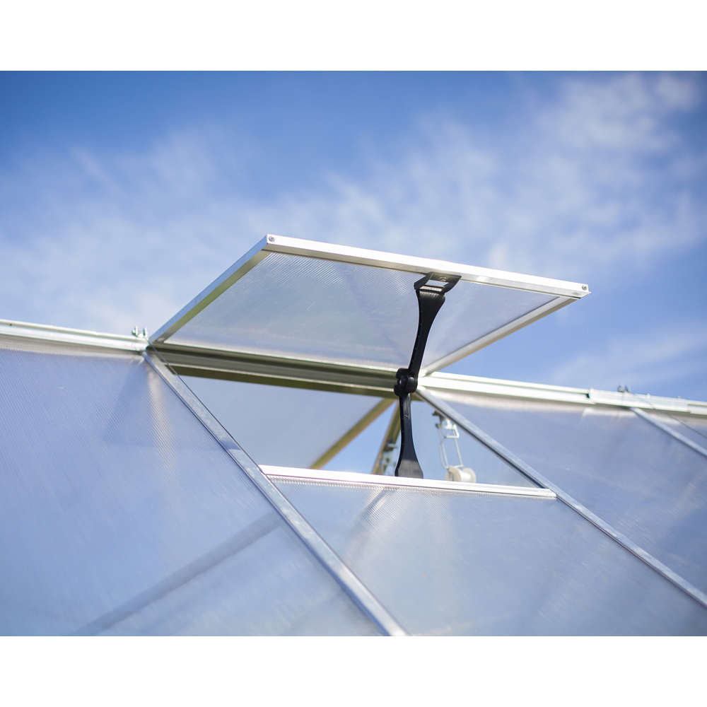 Palram Canopia Balance Silver Aluminium Polycarbonate 10 x 12ft Greenhouse Image 4
