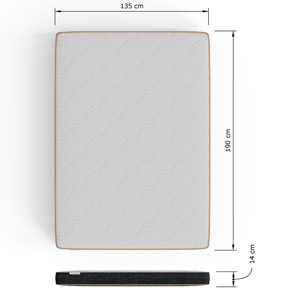 GFW Sleepy Castle Double Bonnell Spring Mattress Image 8